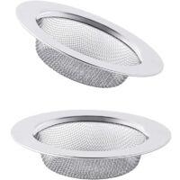 2 Pièces,Bouchon Evier Cuisine,Filtre Evier,Bonde Evier Cuisine,Filtre Evier Cuisine,Passoire Evier Cuisine,Grille Evier Cuisine,Bouchon Evier,Bonde Evier,Acier Inoxydable,7.8cm