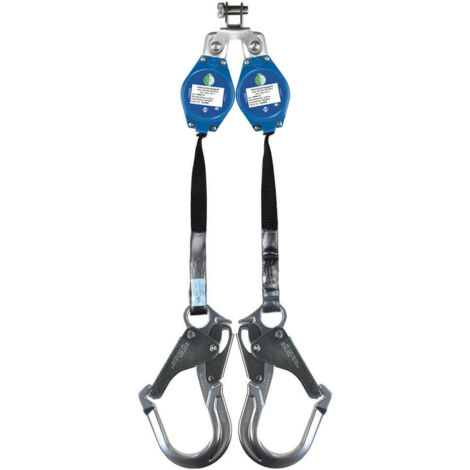 Antichute IKAR à rappel automatique à sangle double MGO carter alu 1.8m 41-HWB1.8RDW55