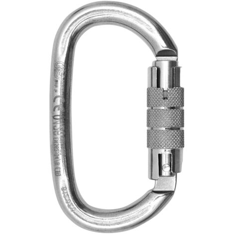 Mousqueton inox double action