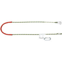 Longe Harnais Double Crochet 25KN Longe De Sécurité Yaoliucp 25KN - Double Crochet Absorbant Chocs - Alpinisme Escalade Toiture Longe Polyester Acier Alliage
