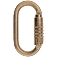Mousqueton acier triple action