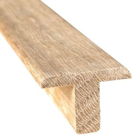 Barre de seuil en chêne 1m – Largeur 35mm – Épaisseur 20mm – Finition brute pour parquets 20 à 23mm – Installation facile avec colle à parquet