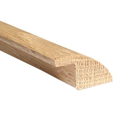 Barre de seuil rattrapage de niveau à recouvrement en chêne – Largeur 35mm – Longueur 2m – Épaisseur 14mm – Finition brute personnalisable (1/5)