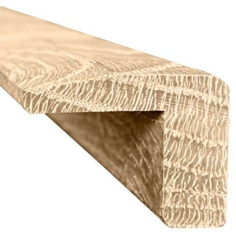 Seuil d’arrêt en chêne 1m – Largeur 35mm – Épaisseur 20mm – Finition brute pour parquets 20-23mm – À coller avec colle à parquet