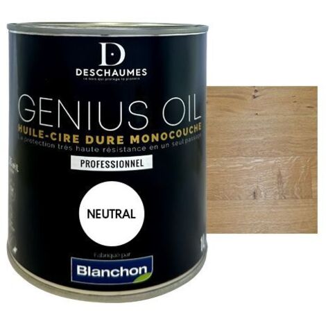 HUILE PARQUET BLANCHON GENIUS OIL NEUTRAL 1L
