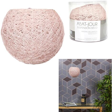 SUSPENSION INTERIEUR ROSE 20CM M6 (1/5)