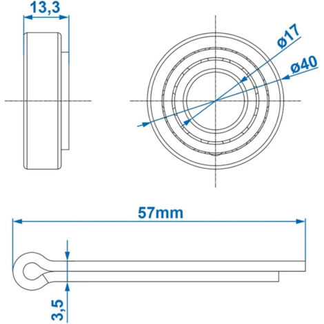 Arrêt de porte flexible pour caravane - 2 pièces (1/5)