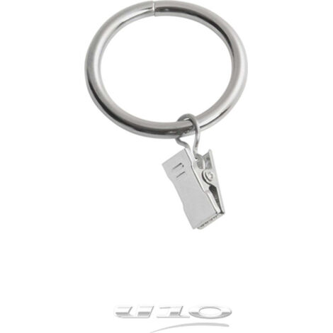 Lot De 10 Anneaux "pince" Chrome (1/4)