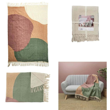 Plaid jete Poesie Formelle Coton 120x150cm (1/5)