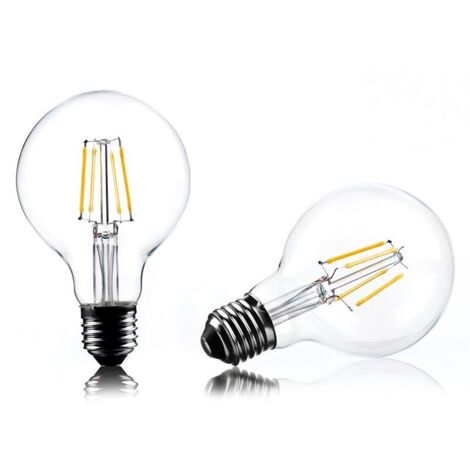 Ampoule G80 Filaments LED Droit 2W Transparent (1/5)
