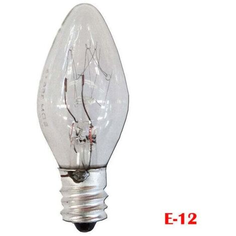 EDM – Ampoule à incandescence bougie-mini 7W – Lumière chaude 2800K – Angle d'ouverture 360° – Culot E-12 pour ambiance intime