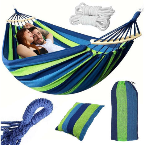 Hamac brésilien deux place avec coussin XXL 260x150 cm