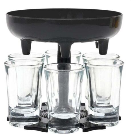 Distributeur De 6 Verres "shooter" 13cm Noir (1/3)