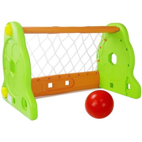Cage de foot vert et orange pour enfants (1/4)