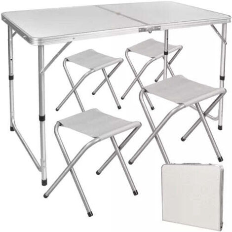 Table Pliable  portable camping + 4 Chaises 5 en 1 (1/5)