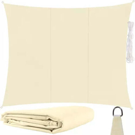 Gardlov Voile d'ombrage beige 3x4 mètres moderne (1/5)