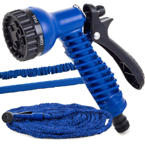 Tuyau d\'arrosage extensible 15 m - 45 m avec pistolet (1/5)