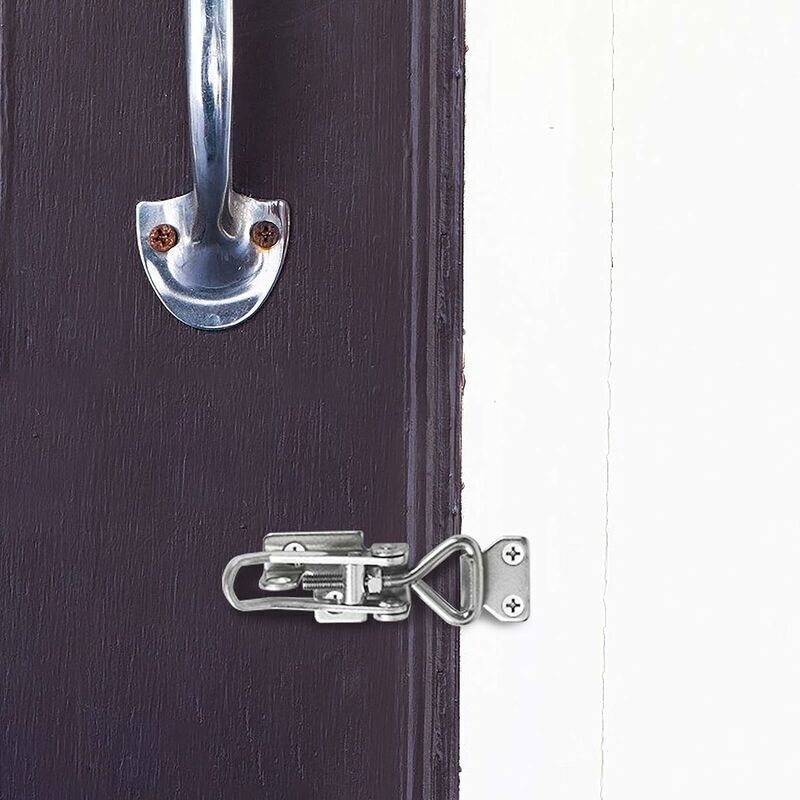 Loquet à Bascule Métal - Pince Verrou Réglable Pour Armoire, Porte, Boîte - Serrage Solide, Installation Facile Sans Perçage