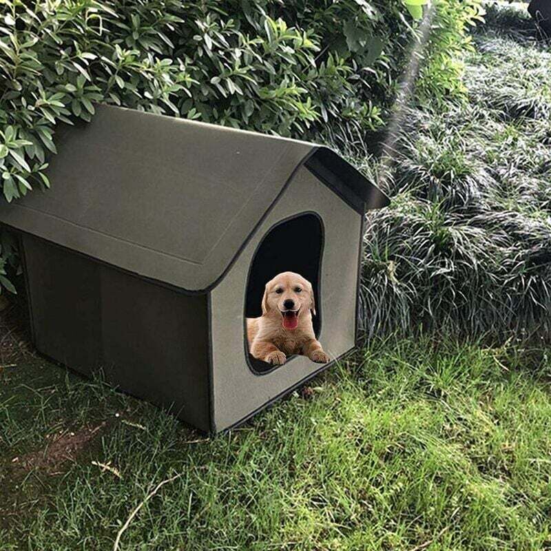 Niche Pour Chat Exterieur Isolée Hiver, S/M/L Pliable Abri