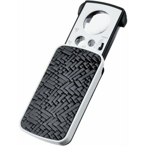 Loupe Bijoutiers Loupe de Poche Petite Loupe Portable Loupe de Bijoux 30 X 60 X 90 X Grossissement avec LED et UV Lampes (Noir)