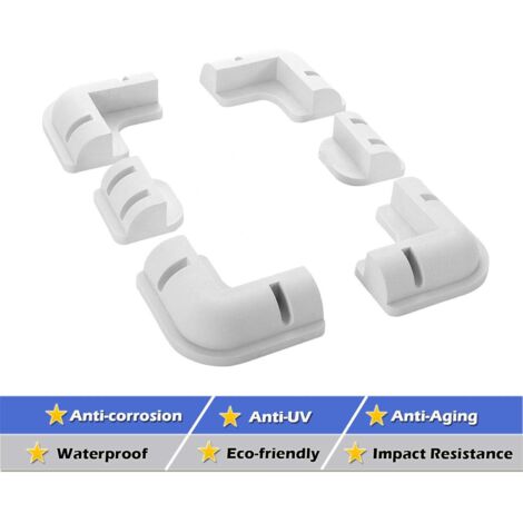 Lot De 6 Supports Adhésifs Pour Télécommandes, Fixation Murale Organisateur Rangement Blanc Gris 99086815