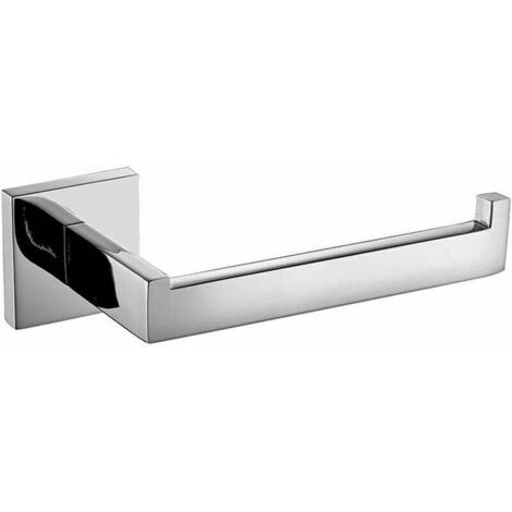 Porte Rouleau Papier Toilette 304 Acier Inoxydable Métal Chromé Miroir Poli supports de conception Porte-papier + Matériel de montage Dérouleur Papier Accessoirs WC Distributeur Papier (1/5)