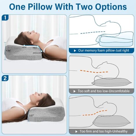 Oreiller Ergonomique Cervical, Décontracter Les Muscles Aux