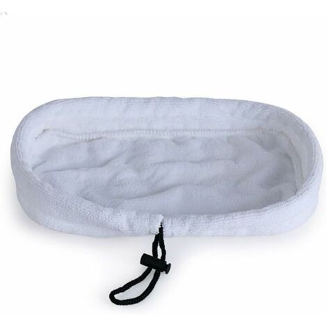 Lot de 5pcs de rechange universels lavables en microfibre pour balai à vapeur, 27 x 16 cm (blanc)