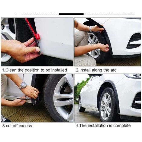 Garniture De Passage De Roue Pour Tesla Model Y 2020-2023 - Protection Anti-éclaboussures | Moulage Latéral Style Sportif, Installation Clipser Facile