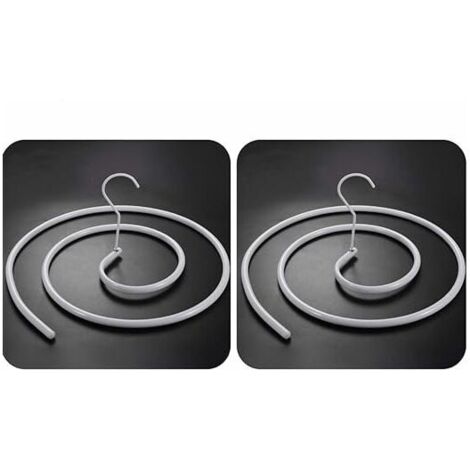 Lot de 2 cintres en forme de spirale pour couvertures, couettes séchées au soleil, draps de lit, matelas (rond) (1/5)