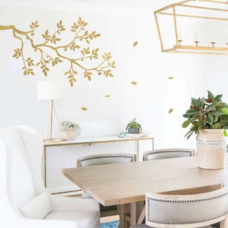 Autocollant Mural Abeille Sur Une Branche - Déco Maison Moyen - Oracal Neuf