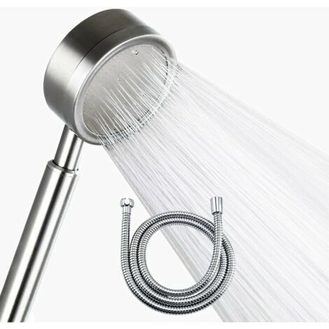 Pommeau de Douche Haute Pression avec Tuyau 1.5m,Pommeau Douche Acier Inoxydable Economie d'eau avec Flexible en Douche,Douchettes Douche salle de bain (1/5)