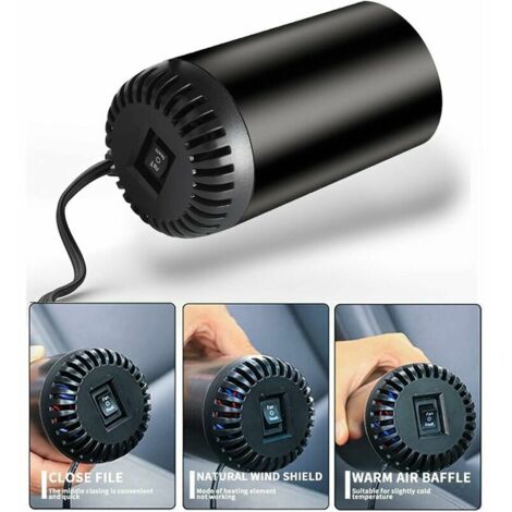 Chauffage Voiture Portable 12V 2 En 1 Chaud/froid - Rotatif 360° | Anti-buée Rapide | Pour Voiture, Camping-car, Bateau - 8