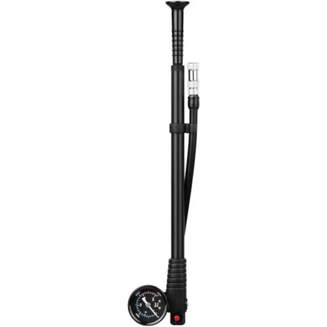 Pompe à Air Haute Pression 500 Psi Pour Suspension VTT/moto - Avec Jauge - Aluminium 21 Cm - Neuf