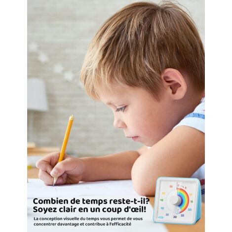 Minuteur Visuel Timer Enfant Vert - Outil Gestion Temps Silencieux 60 Minutes Pour Enfants Et Adultes
