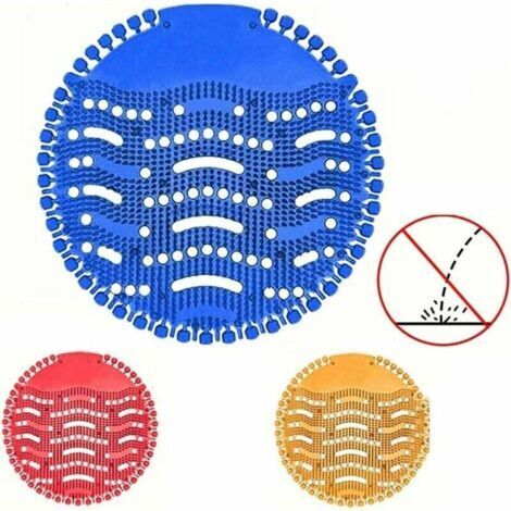 Desodorisant Urinoir En Forme De Goutte D'eau (24pcs) With Gants Gratuits, Ecrans Pour Urinoir Anti-projections Et Anti-odeurs, Tapis D'Urinoir Désodorisant Avec Parfum Pour Hôtels,Restaurants,Écoles