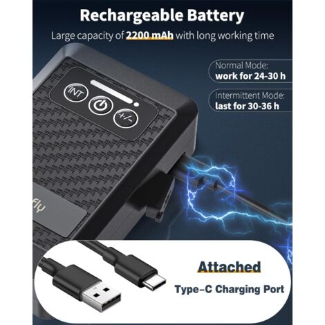 Pompe à Air Aquarium USB Rechargeable - 1.5W, 3L/min - Silencieuse & Puissante - 13