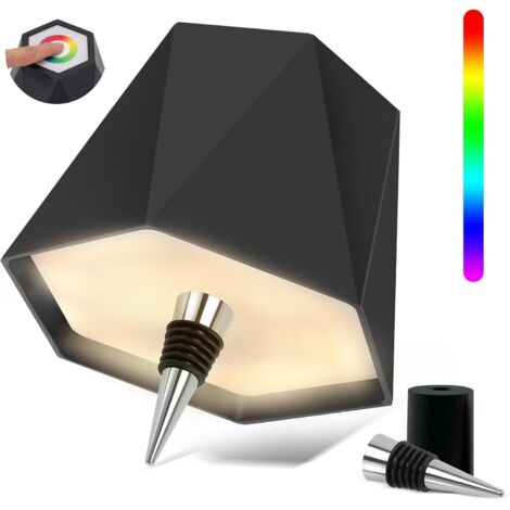 Lampe De Bouteille LED RGB 5200mAh - Étanche IP54, Dimmable Tactile, USB-C, Moderne