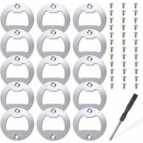 15 ensembles d'inserts de décapsuleur, kit de pièces d'insertion en métal pour ouvre-bouteille, moules de coulée en résine, ouvre-bière en résine, accessoires de bricolage (1/5)