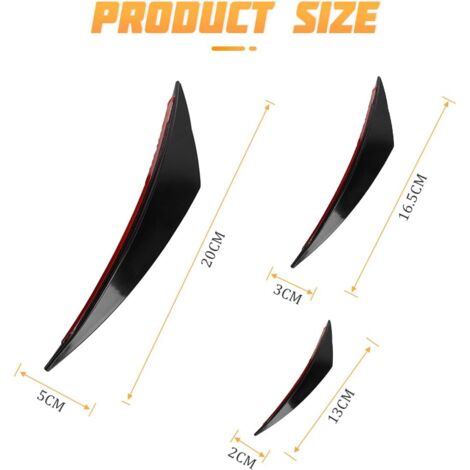4 Pièces/ensemble Kit D'ailettes De Diffuseur Pièces Automobiles Voiture En Fiber De Carbone Pare-chocs Avant Côté Canards Séparateur Ailerons Universel Pare-chocs Canards Ailerons Spoiler Canards 4 Pièces/ensemble Kit D'ailettes De Diffuseur Pièces Automobiles Voiture En Fiber De Carbone Pare-chocs Avant Côté Canards Séparateur Ailerons Universel Pare-chocs Canards Ailerons Spoiler Canards
