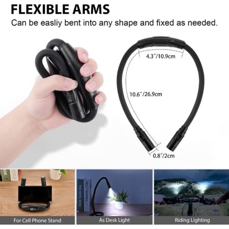 Lampe De Lecture Rechargeable Mexllex - 3 Couleurs, 5 Luminosités, Protection Yeux Pour Lit Et Voyage