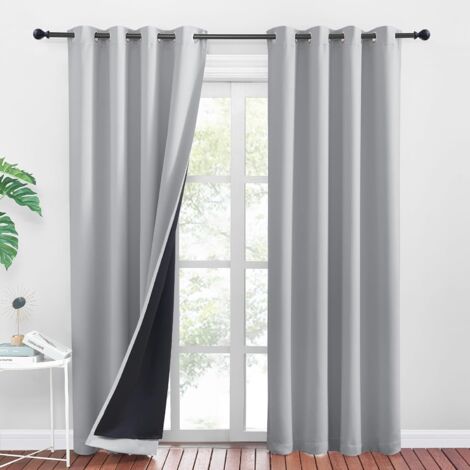 Rideau Occultant Réglisse Gris Clair 60x120 Cm Paris Prix - Neuf