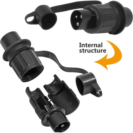 Matériel Agricole Prise Remorque 3 Broches étanche - Lot De 4 Connecteurs Mâle/femelle Pour Tracteur Et Remorque 12V Prise Remorque 12v 3 Plots Matériel Agricole Prise Remorque 3 Broches étanche - Lot De 4 Connecteurs Mâle/femelle Pour Tracteur Et Remorque 12V Prise Remorque 12v 3 Plots