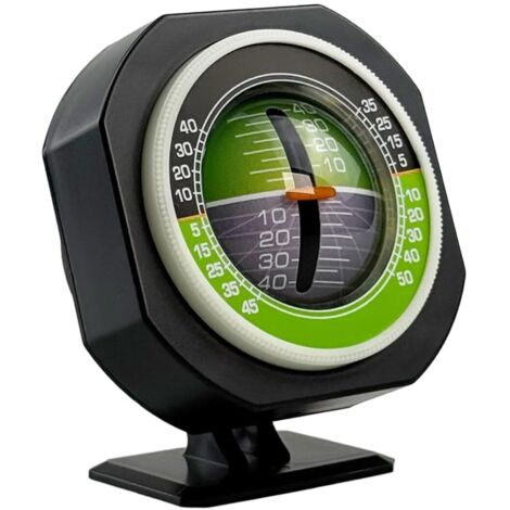 Angle Vision Réglable Inclinomètre De Voiture - Indicateur De Pente Et Niveau - ABS Noir - Pour Véhicules Et Bateaux Jauge Pente Numérique