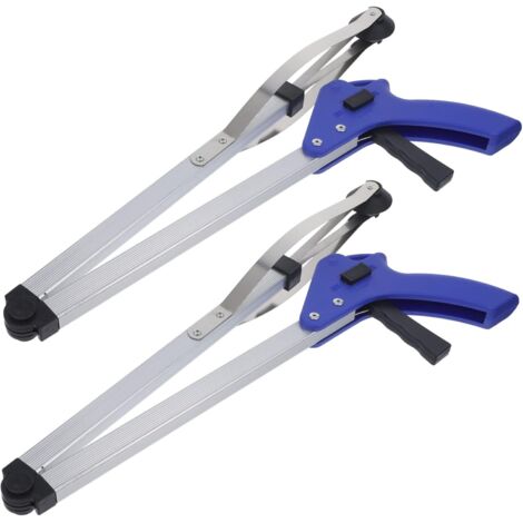Ramasse-Déchets Pliable en Aluminium Outil de Préhension Ergonomique 2 Pièces pour Jardin et Nettoyage Extérieur Aide pour Personnes Âgées et Handicapées (1/5)