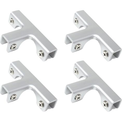 Pince Alliage Aluminium Pinces De Séparation Bureau En T - Alliage Aluminium - Pour Cloisons 2-25mm - Lot De 2 - Blanc Support Cloison Aluminium Pince Alliage Aluminium Pinces De Séparation Bureau En T - Alliage Aluminium - Pour Cloisons 2-25mm - Lot De 2 - Blanc Support Cloison Aluminium