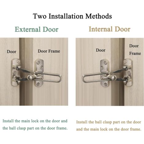 Prime-Line Serrure à Barre Pivotante Pour Portes Battantes à