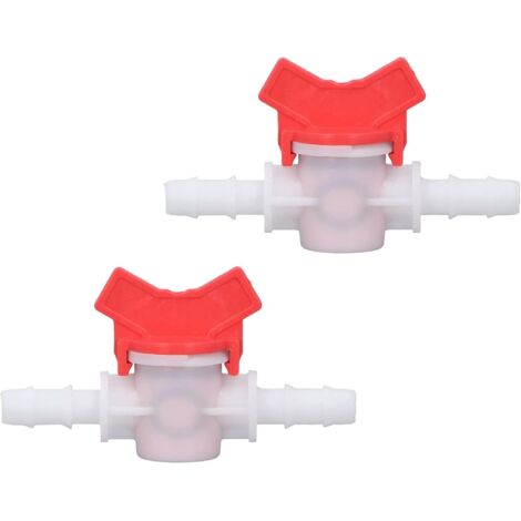 2 Pièces Régulateur Pompe à Eau, 10 mm Connecteur Rapide Régulateur de Débits Pompe à Eau Vannes d'Arrêt Droites Valve Interrupteur Débit D'eau pour Tuyau (1/5)