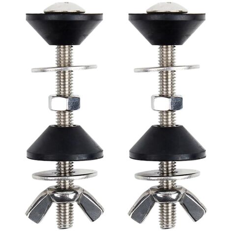 Kit de fixation pour réservoir de WC, boulons de fixation en acier inoxydable, lot de 2