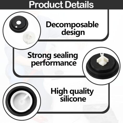 4 Pièces Joint Chasse D'eau WC,ebrane Chasse D'eau,Rondelle De